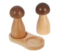 Hemobllo Broyeur de Poivre Manuel Design Créatif et Simple Facile à Utiliser en Bois Forme Champignon Cuisine Quotidienne