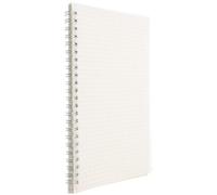 Hemobllo Cahier à Spirale Carnet de Notes A5 Papier Blanc Quadrillé, pour Étudiants et Enseignants, Carnet de Notes Portable pour Cours et Organisation