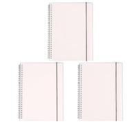 Hemobllo Cahier à Spirale Latérale A6 en Papier Blanc 3 Pièces | Prise de Notes, DIY Planning, Scrapbooking, Activités Scolaires, Format Portable, Fêtes à Thème