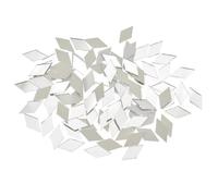 Hemobllo Carreaux de Mosaïque en Acrylique Finition Haute Brillance Forme Diamant 24mm 200 Pièces Miroir Autocollants Installation Facile pour Œuvres D'art Murales et Décorations Disco