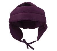 Hemobllo Casque de Sécurité Léger et Réglable pour Seniors en Tissu Coton Pourpre Protection Anti-Chute, pour Usage Quotidien et Extérieur