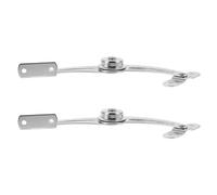 Hemobllo Charnières de Verrouillage pour Porte D'armoire Distribution en Fer Nickelé Argenté Limitation D'angle pour Usage Multipurpose Meubles Cuisine