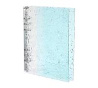 Hemobllo Classeur à Anneaux A5 Bleu Motif Pierre Colorée, Finition Mate, Matériau Pp et Métal, Fonction Polyvalente pour Bureau et Bricolage