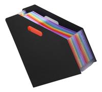 Hemobllo Classeur en Plastique A4 Grosse Capacité Trieur à Soufflets Extensible, Haute Durabilité et Design Simple, pour Organisation Quotidienne Bureau