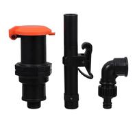 Hemobllo attelage Rapide en Plastique PP 3/4'' Dn20 Bouchon Protecteur pour Vanne de Jardin, Accessoires Valve Tige, Coude et Connecteur pour Arrosage Extérieur