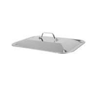 Hemobllo Cloche Résistant Lave-vaisselle pour Plancha avec Poignée en Acier Inoxydable Couvercle Rectangulaire pour Plateau à Poisson pour Pique-niques et Usage Domestique