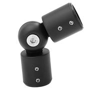 Hemobllo Connecteur Coudé en Acier Inoxydable Noir Couleur Aléatoire Installation Flexible et Stable Accessoire Vis pour Tringle à Rideaux pour Raccord d'angle de Tringles Incurvées