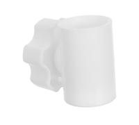 Hemobllo Connecteur pour Mât de Parasol, Pièce de Rechange 32mm 28mm | Plastique Blanc, Liaison Intermédiaire à Filetage Interne Solide, Support Anti-balancement pour Extérieur