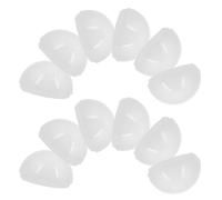 Hemobllo Coquilles de Lampe en Plastique PC Blanc 20pcs Forme Hémisphérique pour Ampoules LED Accessoires pour Miroir de Maquillage Éclairage Uniforme