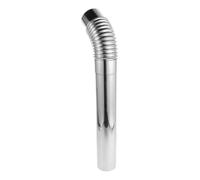 Hemobllo Coude de Cheminée en Acier Inoxydable Extension du Conduit de Cheminée pour Poêle de Tente Argenté Accessoires de Tuyau Domestiques et Camping en Plein Air