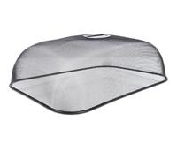Hemobllo Couvercle Alimentaire en Acier Inoxydable 18.5x13.4x6.8 Pouces Cloche en Maille Noire Protection Alimentaire Anti-Mouche pour Table et Repas en Famille
