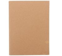 Hemobllo Couverture Marron Léger en Papier Kraft de Classeur à Cahier et Antidérapant Style Simple et Reliure à 6 Anneaux pour Organiseur Planner