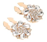 Hemobllo Couvre-boutons Brillants pour Chemises Femme, 2pcs Clips Détachables en Alliage Élégant, Compact et Portable, pour Décoration DIY et Voyage