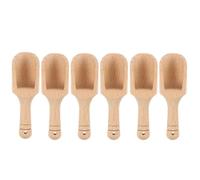 Hemobllo Cuillères en Bois Exquisément Travaillées Contact Direct Aliments Lot de 6 Matériau Sain et Sûr pour Épices et Thé Cuisine