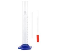 Hemobllo Cylindre Gradué en Verre 250 Ml pour Laboratoire avec Échelle Précise, pour Mesure Cuisine et Applications Scientifiques