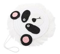 Hemobllo Décoration Murale Panda Tissée en Corde de Coton Blanc Élégante | Ornement Décoratif pour Maison, à Suspendre Murale Unique, Style Minimaliste, pour Mariage et Fête