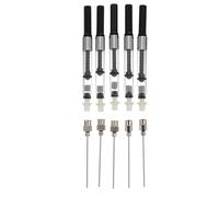 Hemobllo Dispositif D'encre Pratique Absorbeur D'encre Multifonction en Acier Inoxydable et Plastique Adapté Remplissage D'encre Noire pour Stylo-plume pour Bureau
