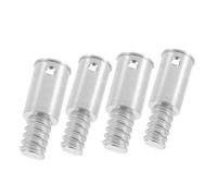 Hemobllo Embout Fileté de Remplacement pour Manche à Balai en Alliage D’aluminium, 4 Pièces