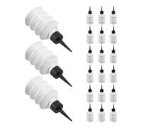 Hemobllo Encre pour Marqueur Permanent Résistante à L'abrasion Rechargeable en Plastique 24 Pièces Noire 25ml pour Projets Créatifs et Bureau