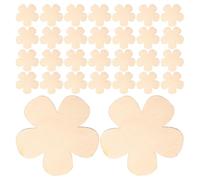 Hemobllo Ensemble de 40 Dessous de Verre en Bois Naturel Forme Fleur de Prunier, Multifonctionnel pour Projets Créatifs et Décoration Rustique Maison
