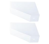 Hemobllo Étagère de Rangement pour Documents en Plastique 2pcs, Organiseur de Fichiers Stable et Fiable, Design Simple, pour Bureaux et Bibliothèques