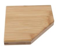 Hemobllo Étagère Murale d'angle et sans Perçage ou en Bambou Design Simple Couleur Naturelle, Support de Rangement pour Salle de Bain Bureau