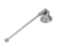Hemobllo Éteignoir à Bougie à Long Manche Éteignoir à Mèche Argenté Aluminium Fer Tête Rotative Poignée Ergonomique pour Bougies Hanoucca et Mèche, Décoration D'aromathérapie Maison