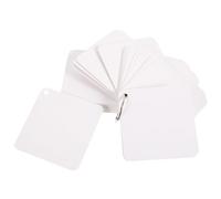 Hemobllo Fiches Pré-perforées Blanches en Papier avec Anneaux Métalliques, Bloc-notes à Anneaux Multifonction Faciles à Écrire pour Apprentissage et Crèche, 1 Set