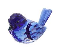 Hemobllo Figurine D'oiseau en Cristal Bleu Reflets Arc-en-Ciel, Décoration de Bureau Moderne Minimaliste et Presse-papiers pour Table et Bureau