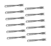 Hemobllo Fourchette à Éplucher L'ananas Coupe-Ananas Facile à Saisir 12pcs Outil Rapide pour Enlever Graines en Acier Inoxydable Cuisine et Voyages