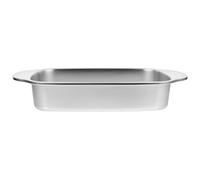 Hemobllo Grande Plaque à Rôtir Inox pour Poisson et Crevettes Plateau Rectangulaire pour Cuisine et Professionnelle Compatible Plaques à Induction
