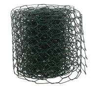 Hemobllo Grillage de Jardin à Poules Vert, Fil Fer Plastique 0,85 mm, Maille hexagonale 16 mm, Rouleau 10 cm x 4 m, Souple pour Bricolage Jardin et compositions