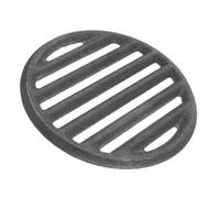 Hemobllo Grille de Barbecue Ronde en Fonte, Plaque 15cm pour Feu | Accessoire Classique, Surface Lisse et Entretien Facile, Usage Camping et Table pour Steaks et Foyers
