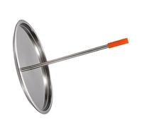 Hemobllo Grille de Rôtissage en Acier Inoxydable Plateau Argenté, Design Ergonomique, Facile à Assembler, pour Poulet Moyen et Petite Dinde en Activités de Plein Air Couleur Aléatoire