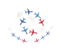 Hemobllo Guirlande Avion Nuage pour Décoration Fête Anniversaire Bannière Thème Aérien Légère et Festive pour Célébrations D'garçon et Filles