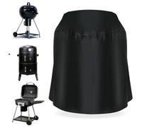 Hemobllo Housse de Barbecue Extérieure Imperméable Couverture pour Barbecue de Jardin Ronde 70x70cm Polyester Noir pour Fire Bowl au Charbon Extérieur Légère et Facile à Nettoyer