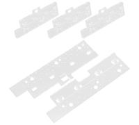 Hemobllo Kit de Réparation pour Stores Verticaux Remplacement Facile 89mm 4 Paires de Lamelles Fixes en Plastique Transparent pour Maisons et Bureaux