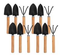 Hemobllo Kit D'outils de Jardinage Mini 15 Pièces en Bois et Fer pour Plantes en Pot, pour Balcons, Favorise la Croissance des Racines et Évite la Compaction du Sol