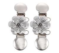 Hemobllo Lot de 2 Pinces Rétro pour Châle et Pull, Clips Vintage à Fleurs pour Manteau et Cardigan, Accessoires Vestimentaires Féminins, Broches pour Filles, pour Occasions Formelles