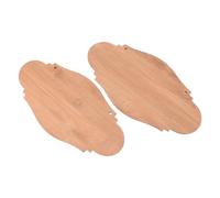 Hemobllo Lot de 2 Plaques en Bois Brut à Suspendre pour Loisirs Créatifs, Design Non Finition à Peindre, Aspect Naturel Rustique pour Décoration de Boutique ou Jardin