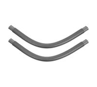 Hemobllo Lot de 2 Tuyaux de Trop-Plein Extensibles PVC Souple 32 cm-45 cm - Raccord Anti-Fuite pour Évier Double Bac & Lavabo, Installation Sans Outils