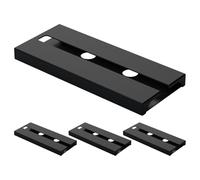 Hemobllo Lot De 4 Porte-Verres À Vin Suspendus Sans Perçage Noir | Plastique Noir, Sans Perçage, Conception Inversée, Séchage Rapide, Lot De 4