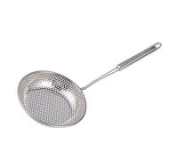 Hemobllo Louche en Acier Inoxydable 16 Cm Trous Fins, Poignée Résistante la Chaleur, Passoire à Fondue Cuisine Maison et Restaurant, Écumoire Multifonction pour Friture et Légumes