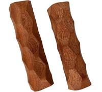 Hemobllo Manchons Anti-brûlure pour Poignées de Poêles à Frire en Bois de Noyer, 1 Paire, Protection Isolante Résistante Chaleur pour Ustensiles Cuisine, Compatibles Poêles et Woks,