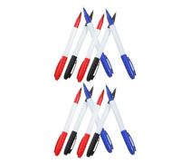 Hemobllo Marqueurs Gomme pour Tableau Blanc Lot de 12 à Pointe Fine 0,5mm Plastique Solide, Effaçables à Sec, pour Bureau et Étudiants