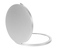 Hemobllo Mini Miroir De Maquillage Pliable Double Face Diamètre 82 Mm Grossissant X5 Argenté Portable pour Voyage Femmes Filles Paquet à Main Compact