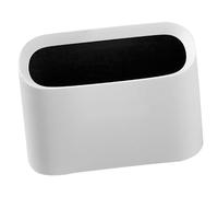 Hemobllo Mini Poubelle de Bureau en Plastique Compacte Double Paroi, Dimensions 20,5 X 12,9 X 8,1 CM Usage Bureau et Camping, Design Épuré Blanc