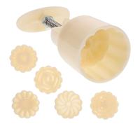 Hemobllo Moule à Gâteau Fonction Découpe Biscuit 3d en Abs Blanc Fait Main de Lune Presse Manuelle 1 Set pour Fabrication de Gâteaux Citrouille et Savons
