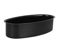 Hemobllo Moule à Gâteau Ovale Noir en Alliage D'aluminium Antiadhésif | Cuisson Uniforme au Four ou Bain- , Démoulage Net, Format Ovale Élégant pour Flan