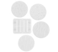 Hemobllo Moule Silicone Résine Époxy pour sous-Verres avec Support Blanc | Flexible et Lisse, Démoulage Facile, pour Créations DIY, Plateau de Rangement, Usage Banquet et Table Basse